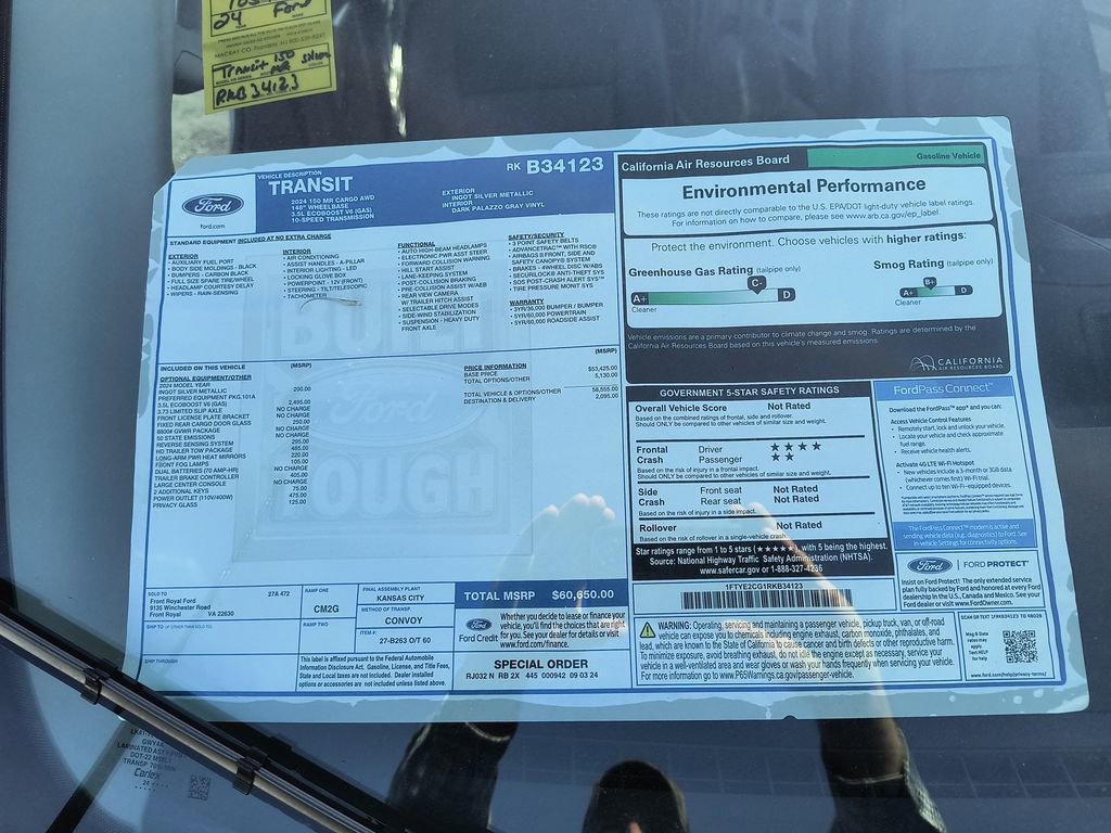 New 2024 Ford Transit 150 148 Medium Roof AWD image 32