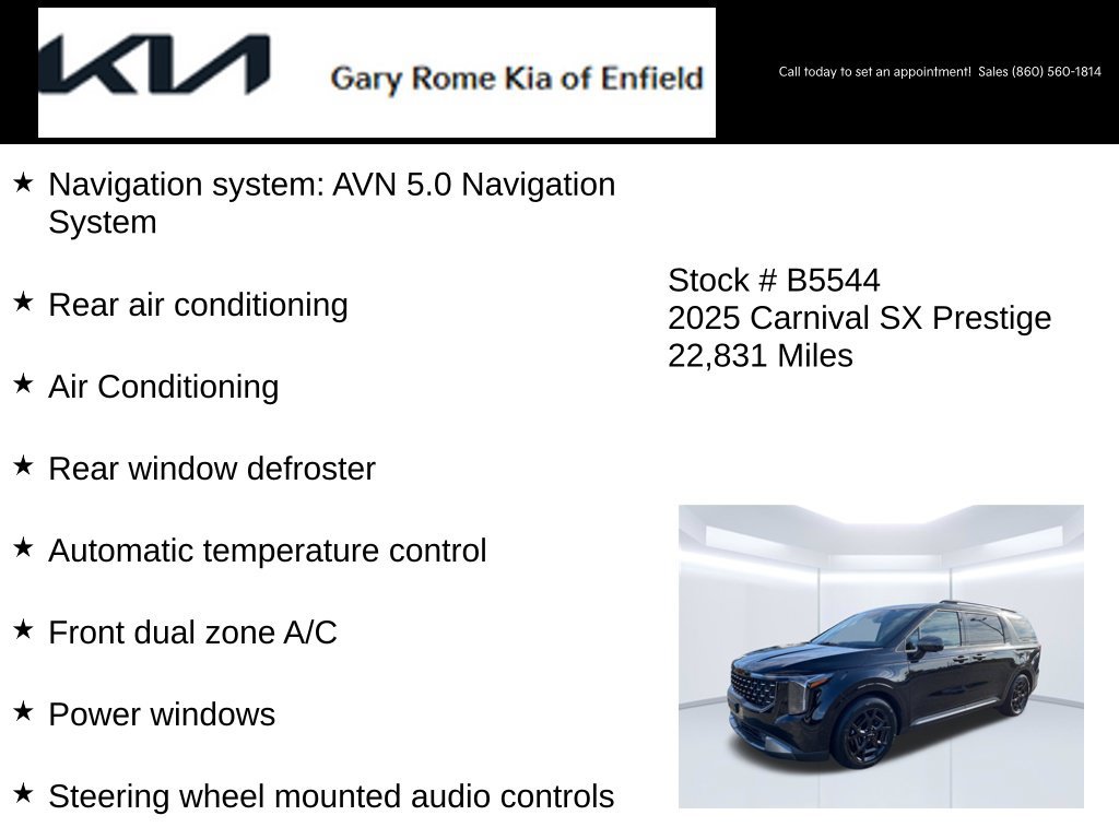 Certified 2025 Kia Carnival SX Prestige FWD image 15