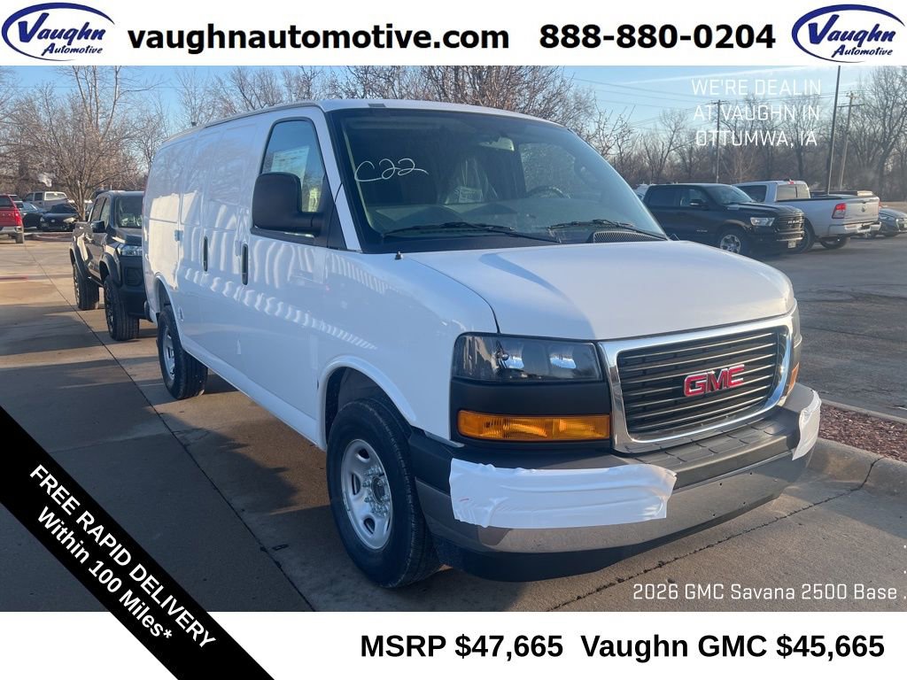 New 2026 GMC Savana 2500 Work Van image 1