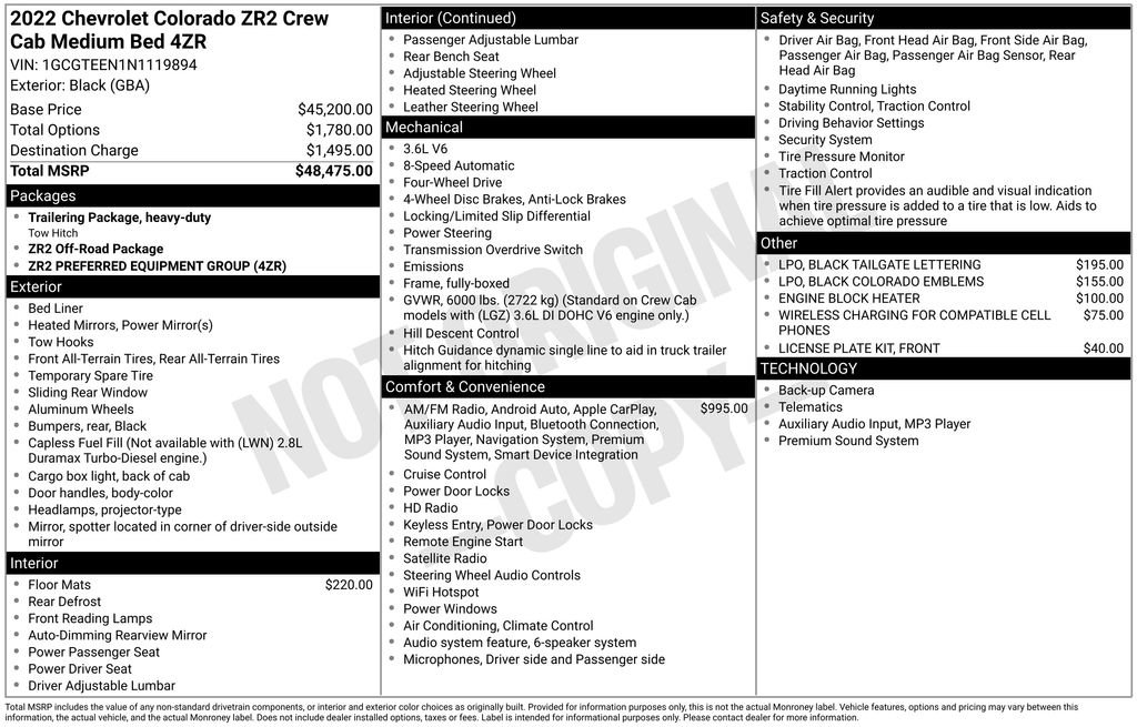 Used 2022 Chevrolet Colorado ZR2 image 41