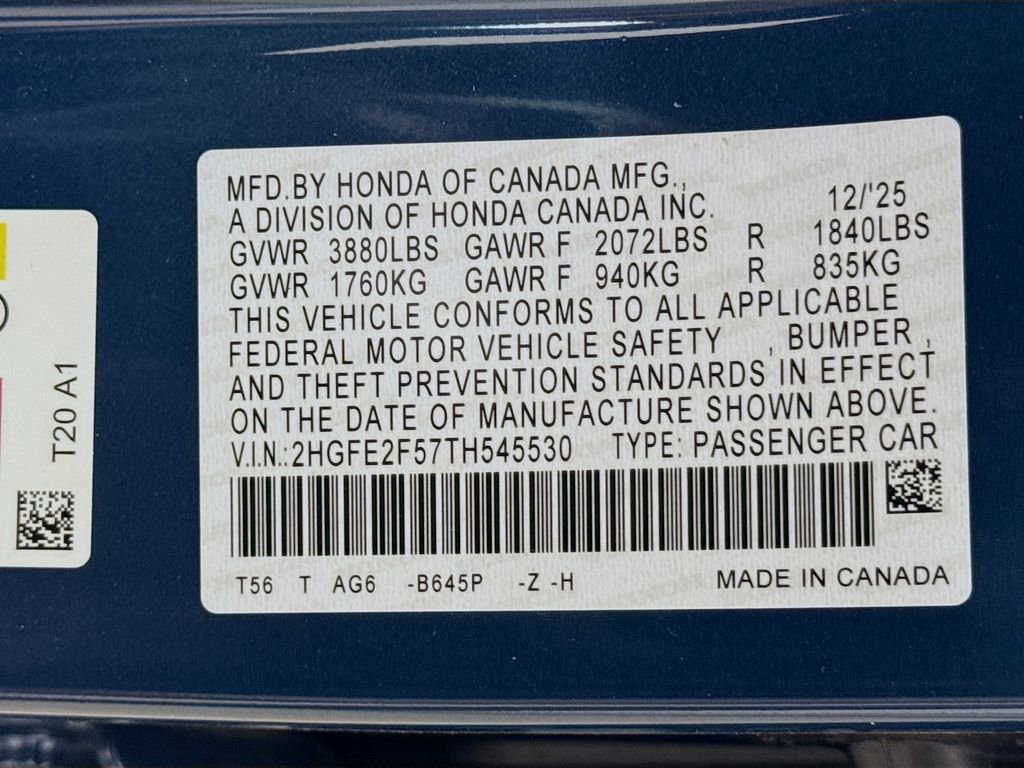 New 2026 Honda Civic Sport image 29