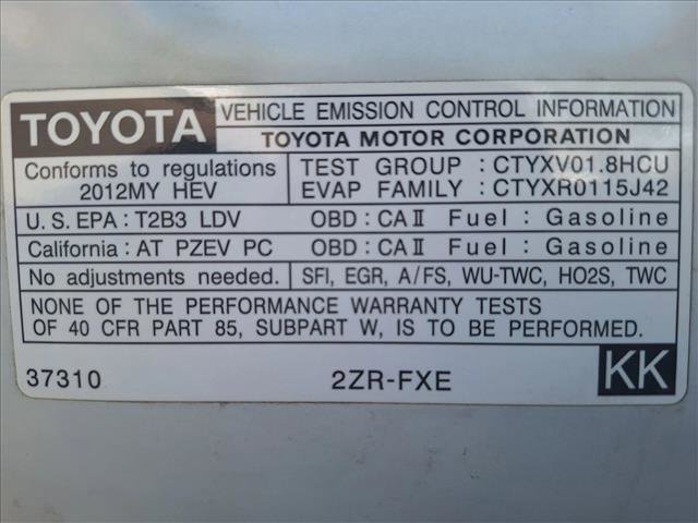 Used 2012 Toyota Prius Prime Plug-In Hybrid image 22
