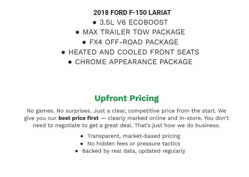 Used 2018 Ford F150 Lariat AWD/4WD image 2