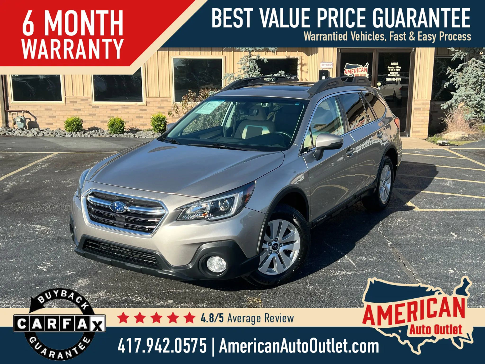 Used 2019 Subaru Outback 2.5i Premium w/ Protection Package #1 image 1