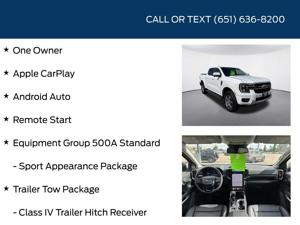 Used 2025 Ford Ranger Lariat w/ Advanced Towing Package AWD/4WD image 5