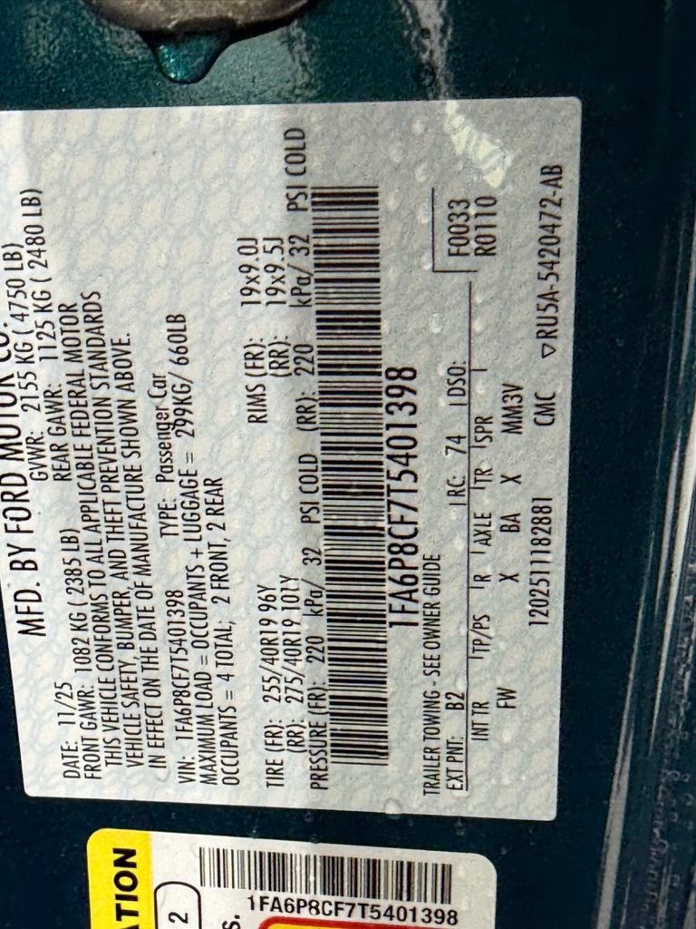 New 2026 Ford Mustang GT Premium w/ GT Performance Package image 36