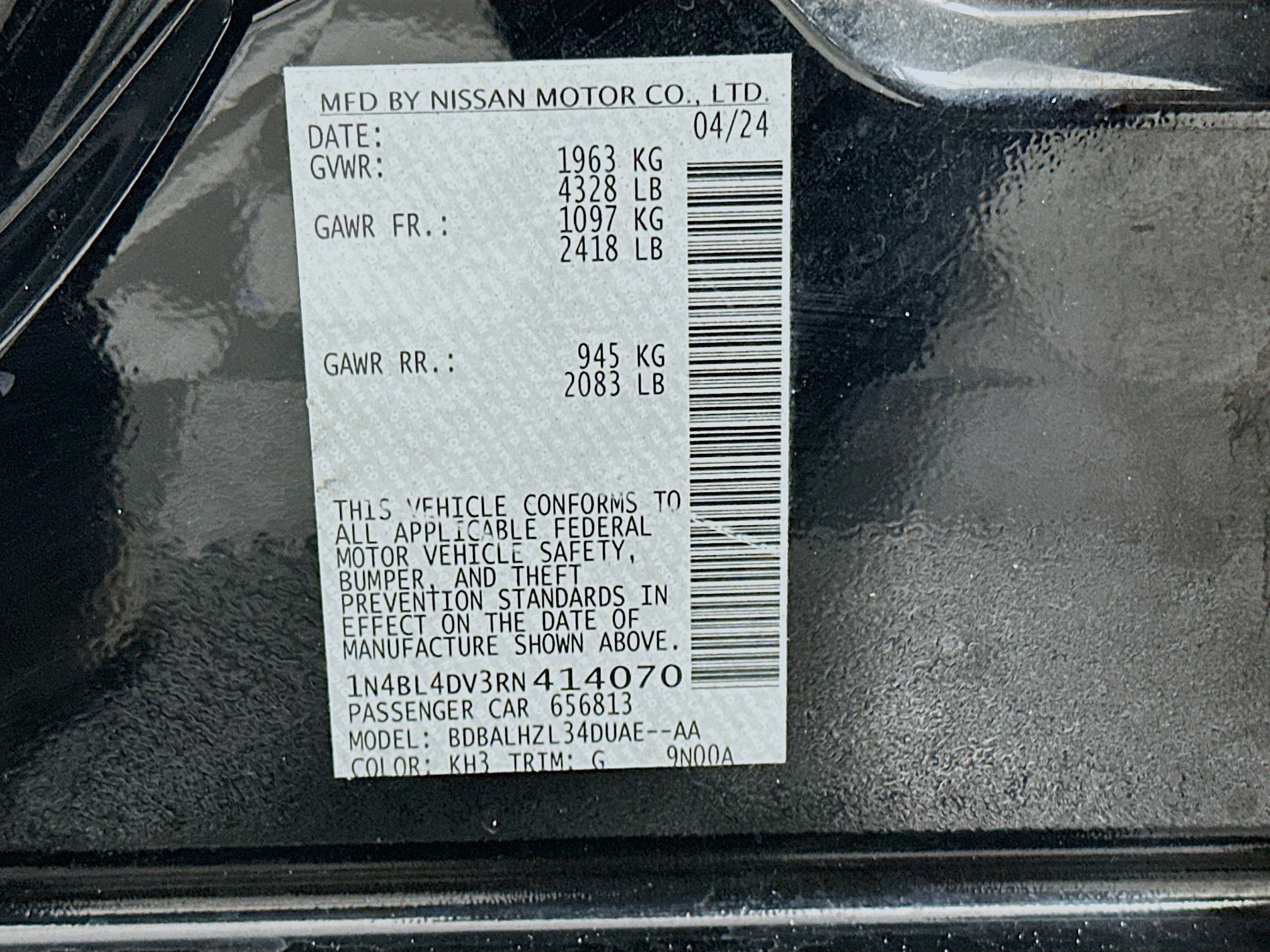 Used 2024 Nissan Altima 2.5 SV w/ SV Premium Package image 12