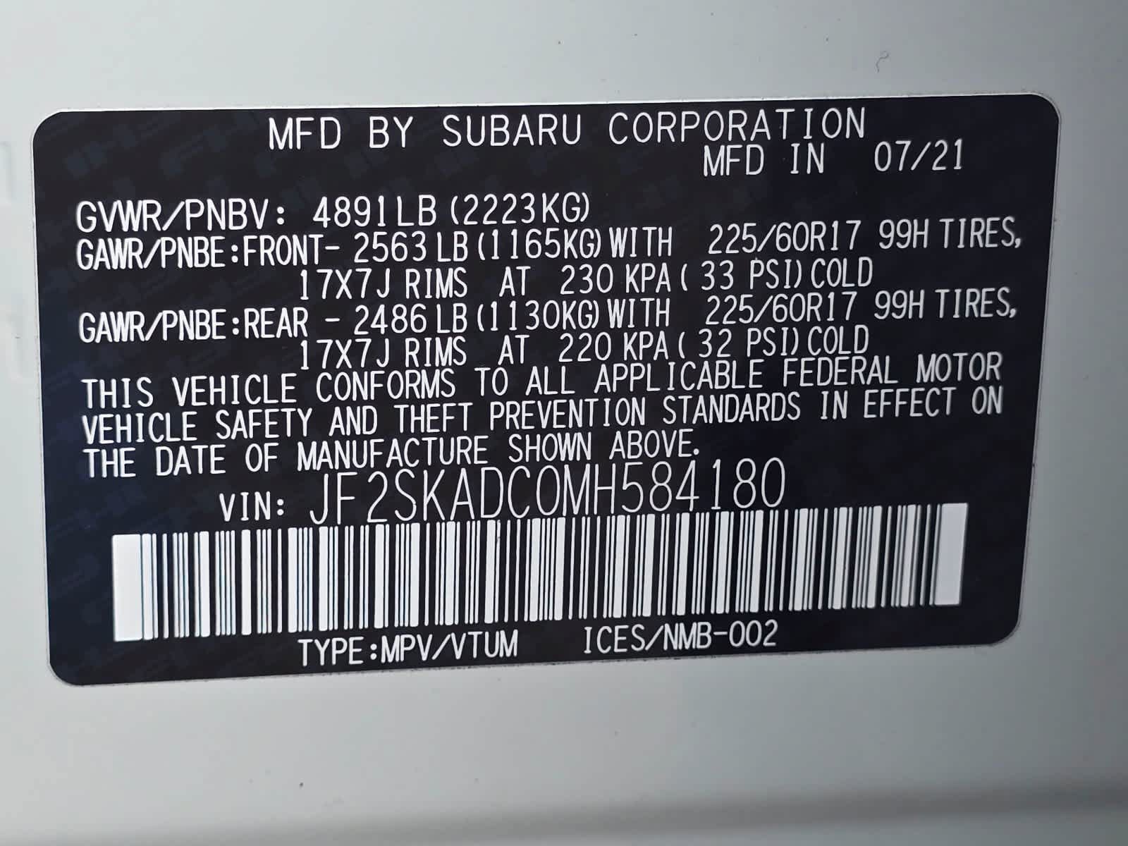 Certified 2021 Subaru Forester AWD/4WD image 29