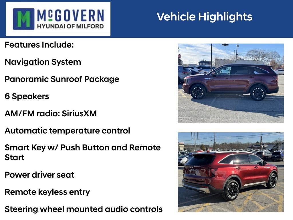 Used 2024 Kia Sorento S w/ Panoramic Sunroof Package image 4