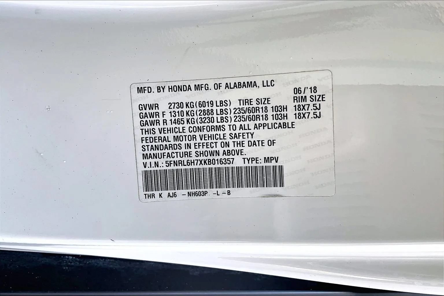 Used 2019 Honda Odyssey EX-L image 16
