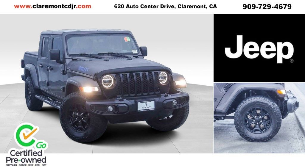 Certified 2021 Jeep Gladiator Willys image 1