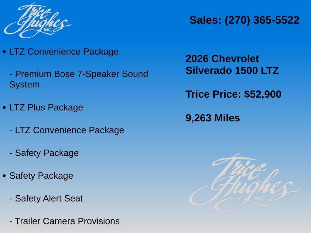 Used 2026 Chevrolet Silverado 1500 LTZ w/ Technology Package AWD/4WD image 20