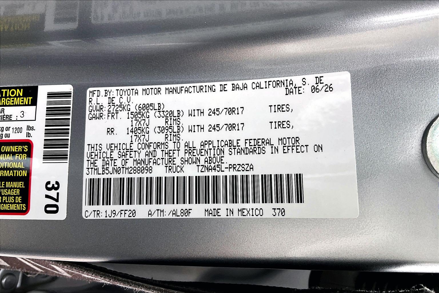 New 2026 Toyota Tacoma SR5 AWD/4WD image 17