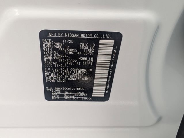 New 2026 Nissan Armada Platinum Reserve image 38