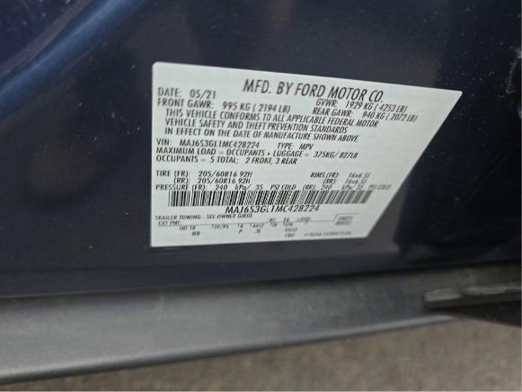 Used 2021 Ford EcoSport SE w/ Interior Protection Package AWD/4WD image 10