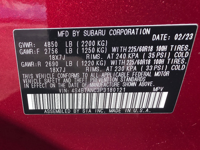 Certified 2023 Subaru Outback Limited image 32