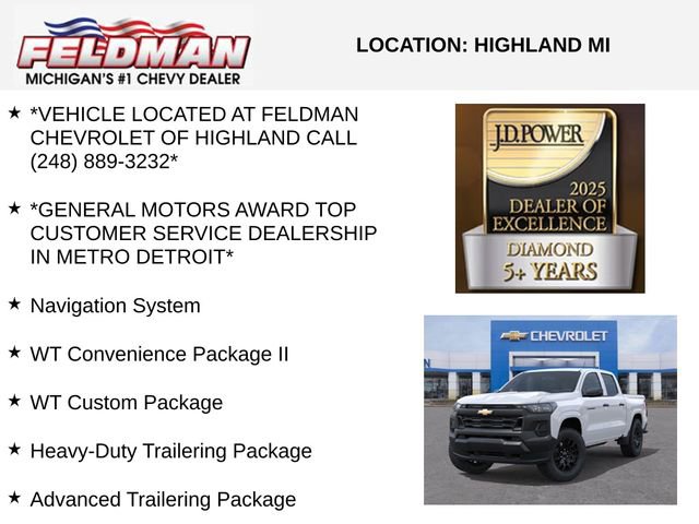 New 2026 Chevrolet Colorado W/T w/ WT Custom Package image 3