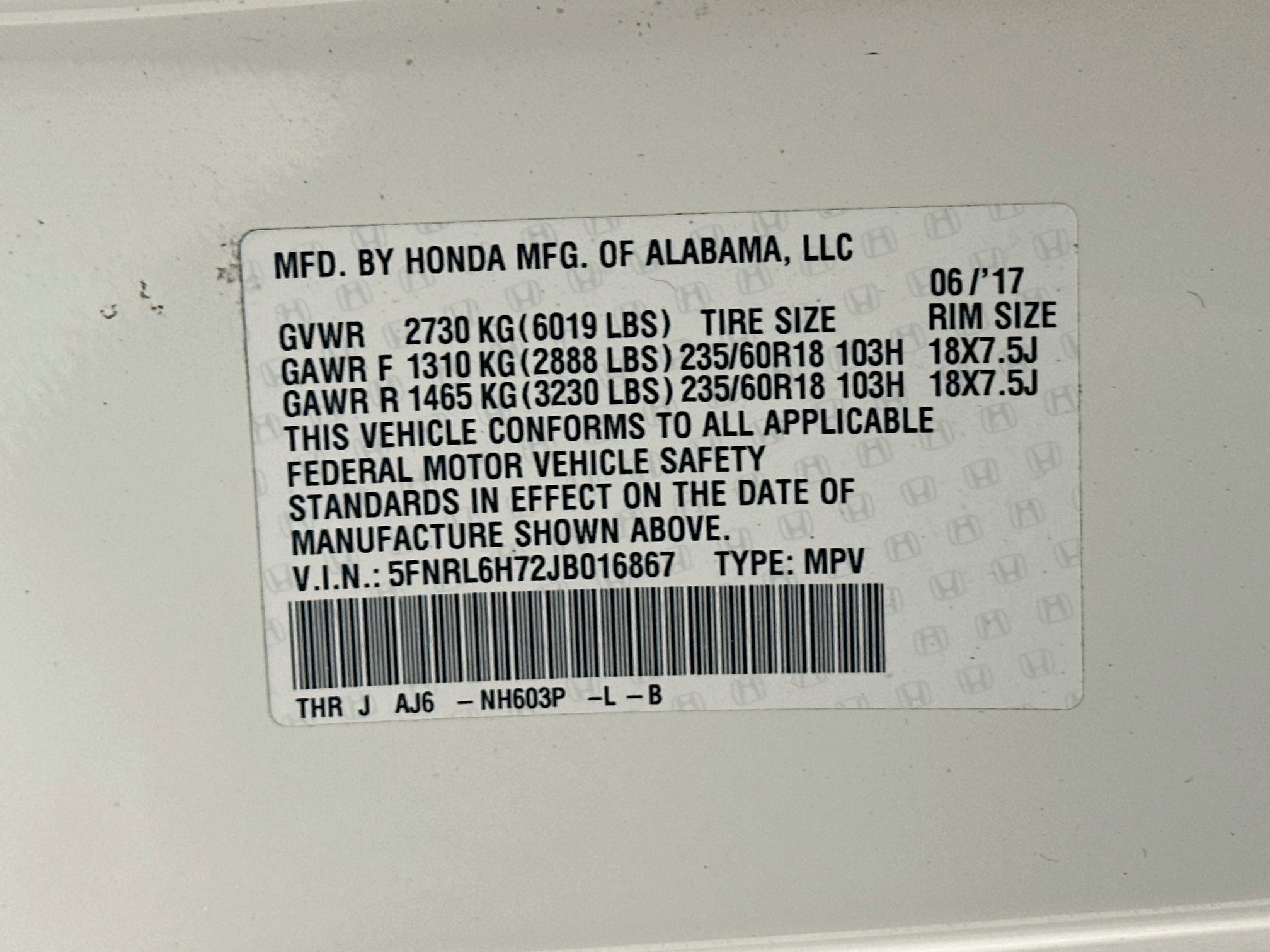 Used 2018 Honda Odyssey EX-L image 12
