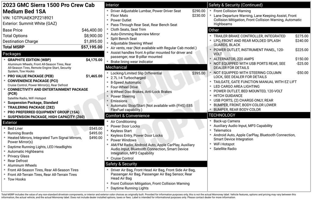 Certified 2023 GMC Sierra 1500 Pro w/ Graphite Edition image 5