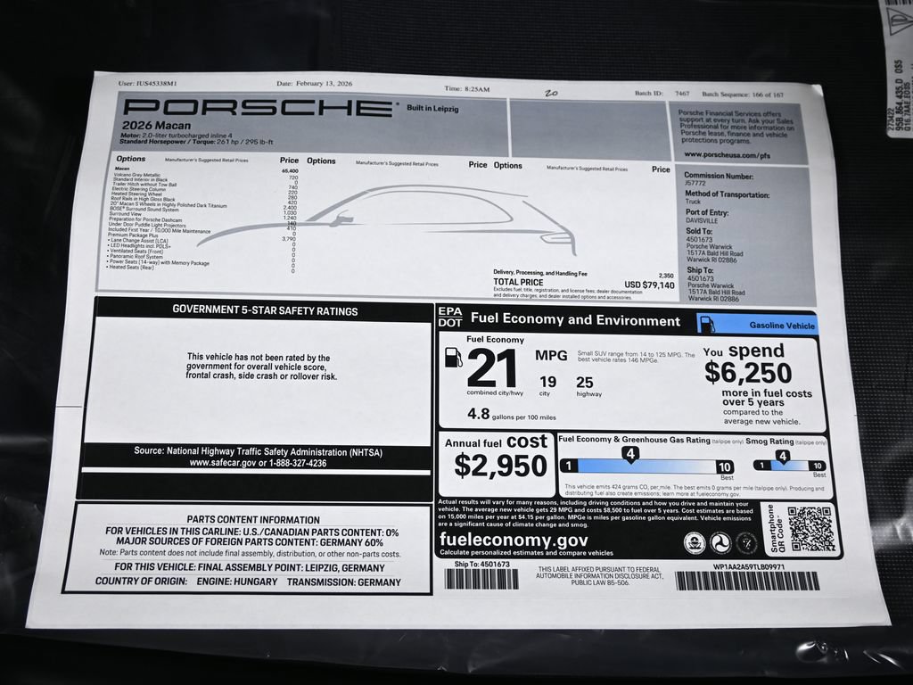 Used 2026 Porsche Macan AWD/4WD image 44