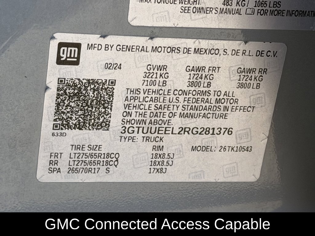 Used 2024 GMC Sierra 1500 AT4 w/ Technology Package AWD/4WD image 33