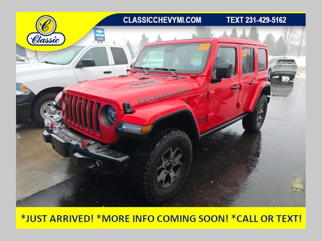 Used 2021 Jeep Wrangler Unlimited Rubicon w/ Uconnect 4C Nav & Sound Group image 1