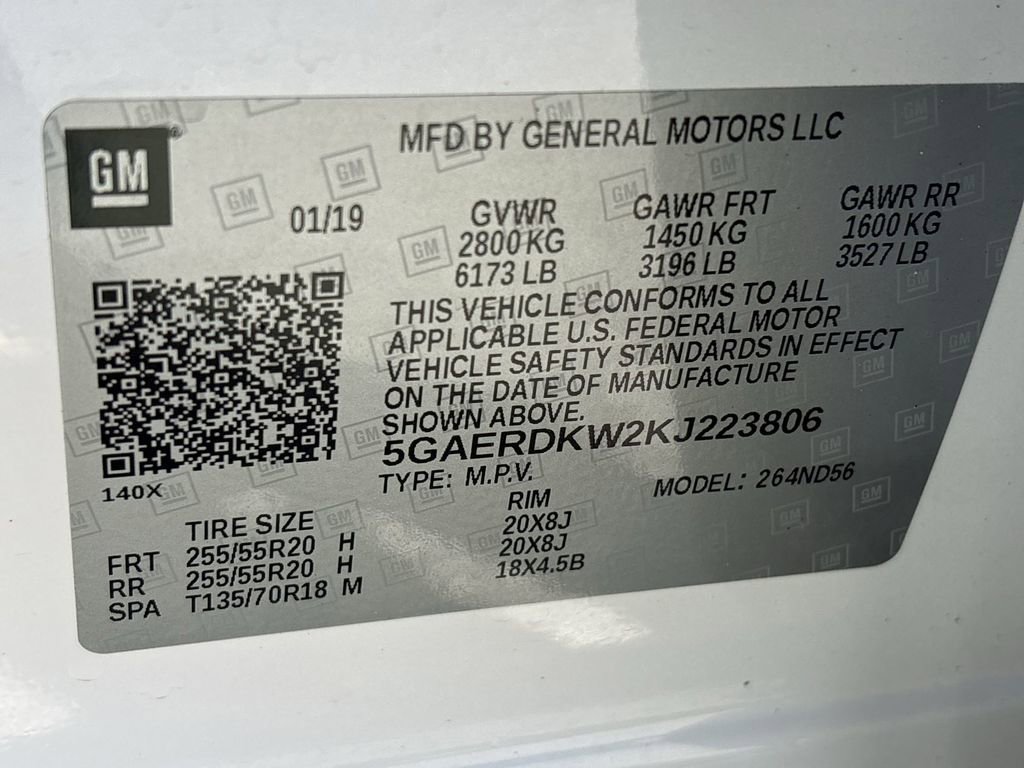 Certified 2019 Buick Enclave Avenir w/ Avenir Technology Package image 38