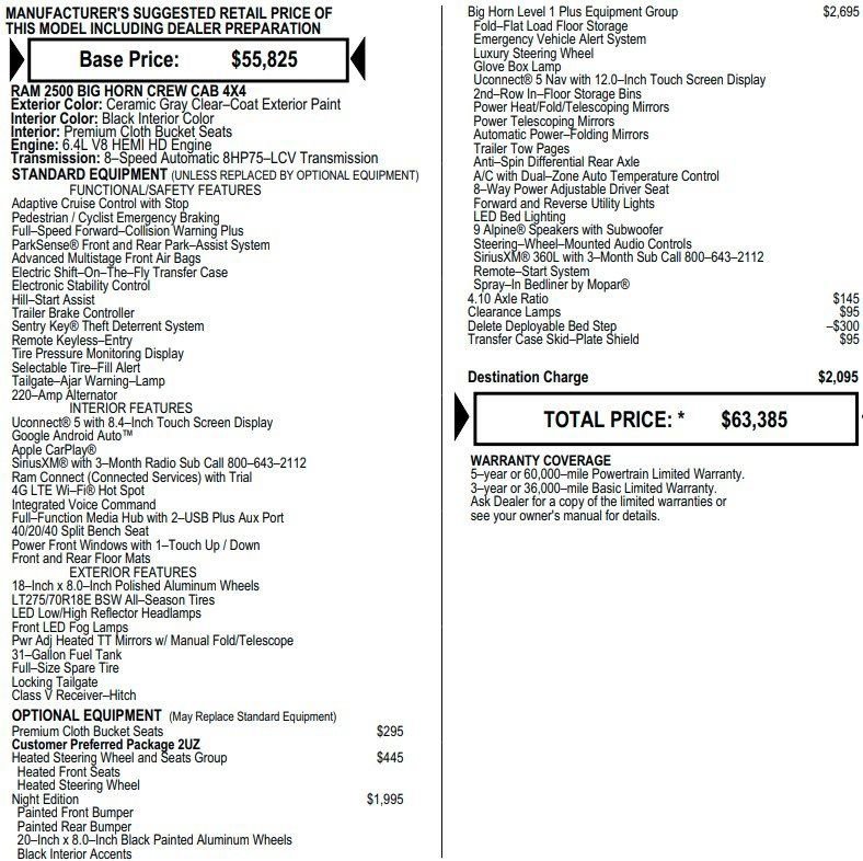 Used 2026 RAM 2500 Big Horn image 2