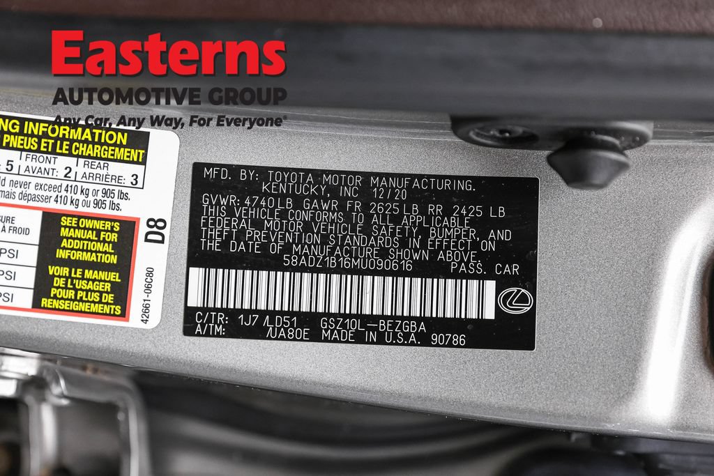 Used 2021 Lexus ES 350 w/ Premium Package FWD image 38