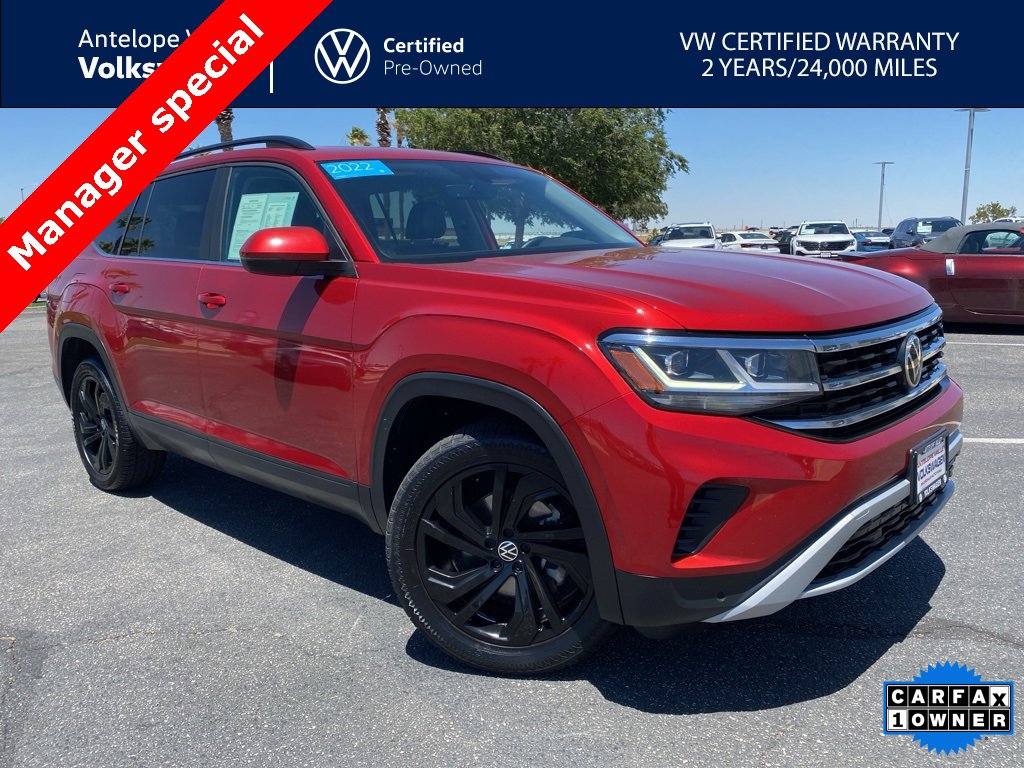 Certified 2022 Volkswagen Atlas SE