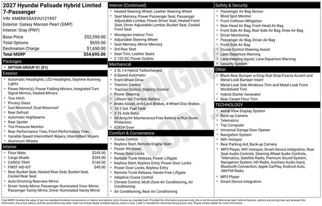New 2027 Hyundai Palisade Limited FWD image 12