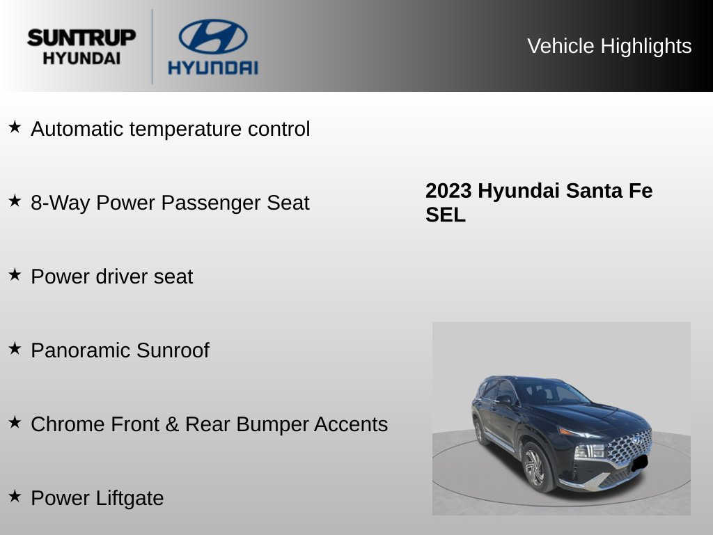 Used 2023 Hyundai Santa Fe SEL w/ Premium Package FWD image 16