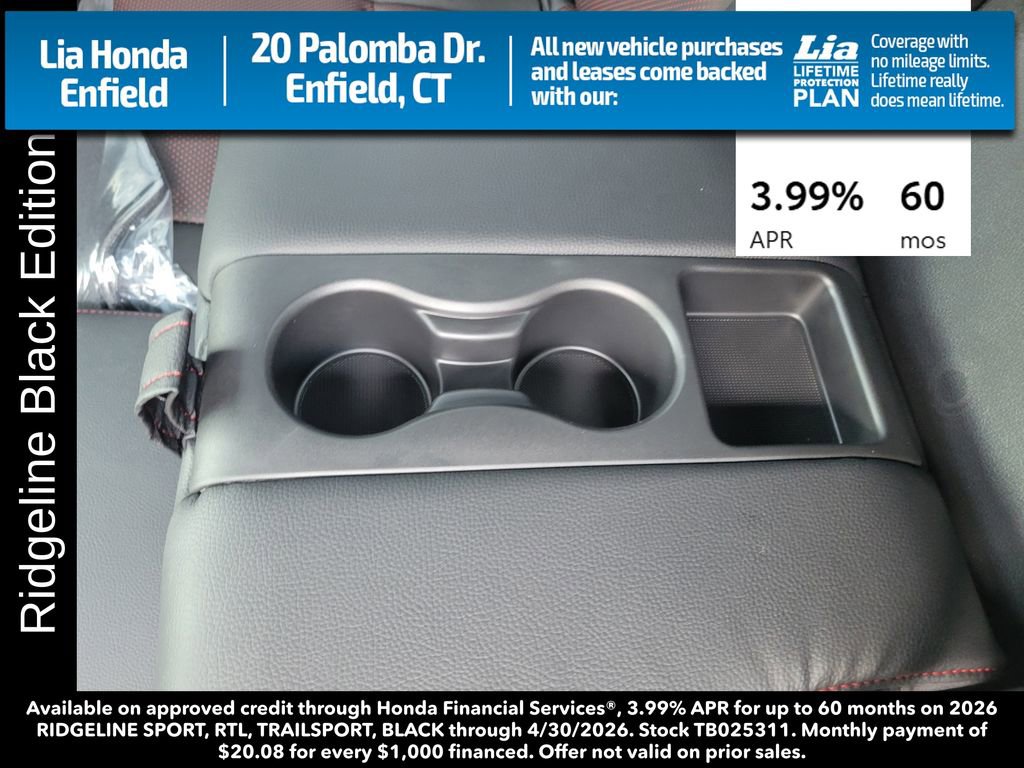 New 2026 Honda Ridgeline Black Edition image 33