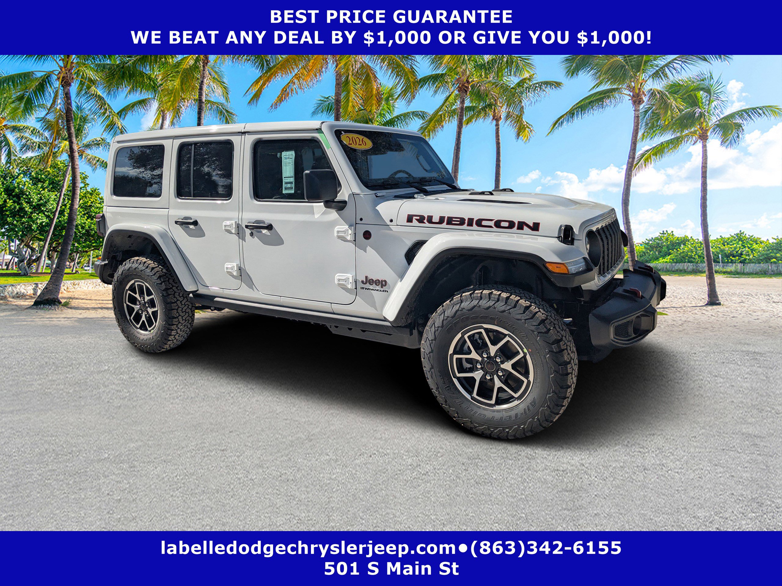 New 2026 Jeep Wrangler Unlimited Rubicon AWD/4WD image 1
