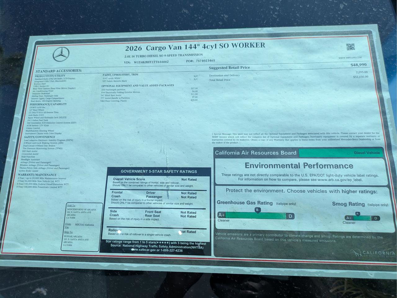 New 2026 Mercedes-Benz Sprinter 2500 image 13