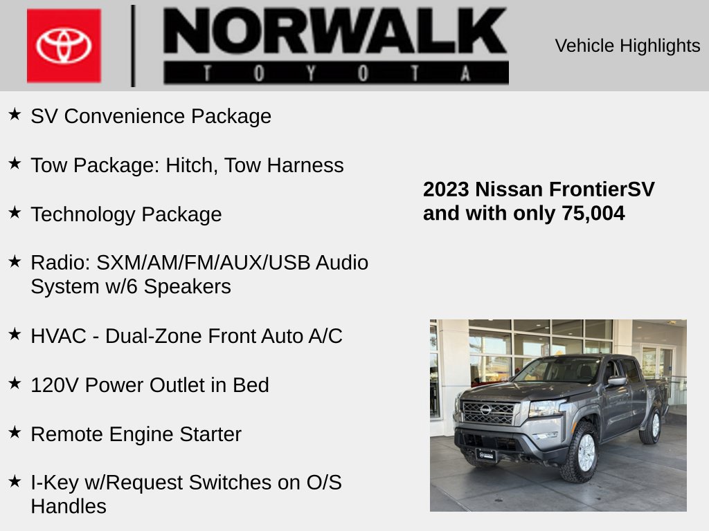 Used 2023 Nissan Frontier SV w/ SV Convenience Package AWD/4WD image 10