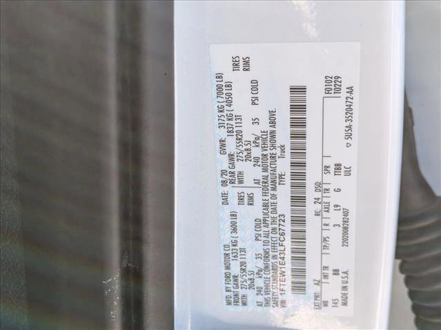 Used 2020 Ford F150 Platinum w/ Equipment Group 701A Luxury image 27