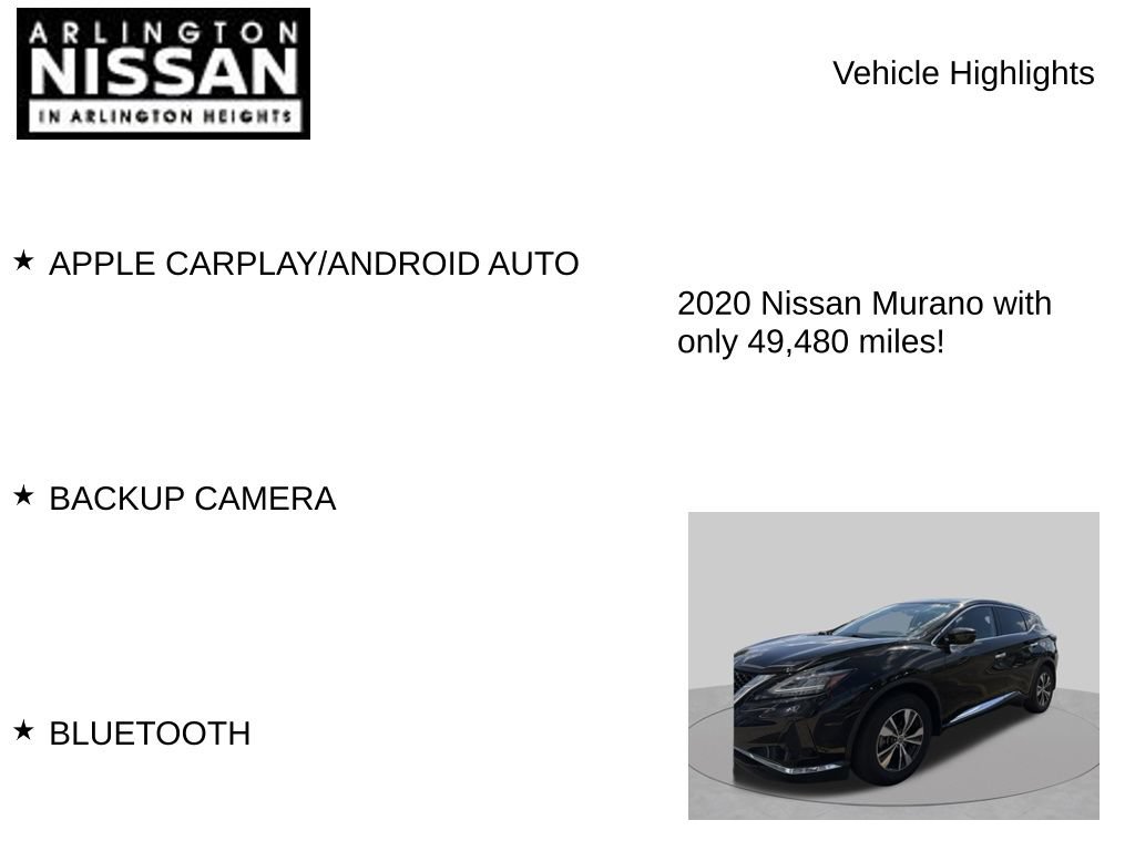 Used 2020 Nissan Murano S w/ Technology Package AWD/4WD image 7
