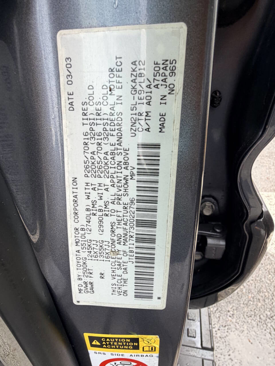 Used 2003 Toyota 4Runner Limited image 39