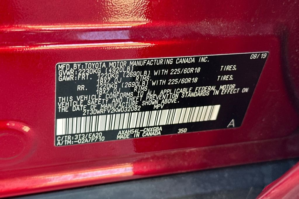 Used 2019 Toyota RAV4 Limited AWD/4WD image 34