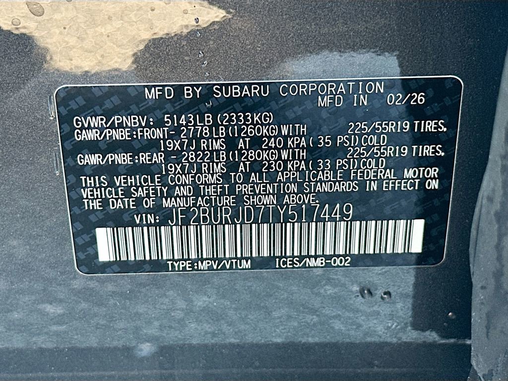 New 2026 Subaru Outback Touring XT AWD/4WD image 33