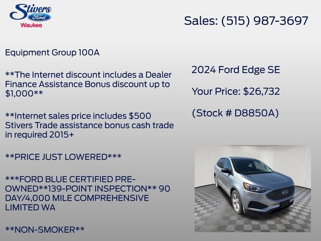 Used 2024 Ford Edge SE image 7