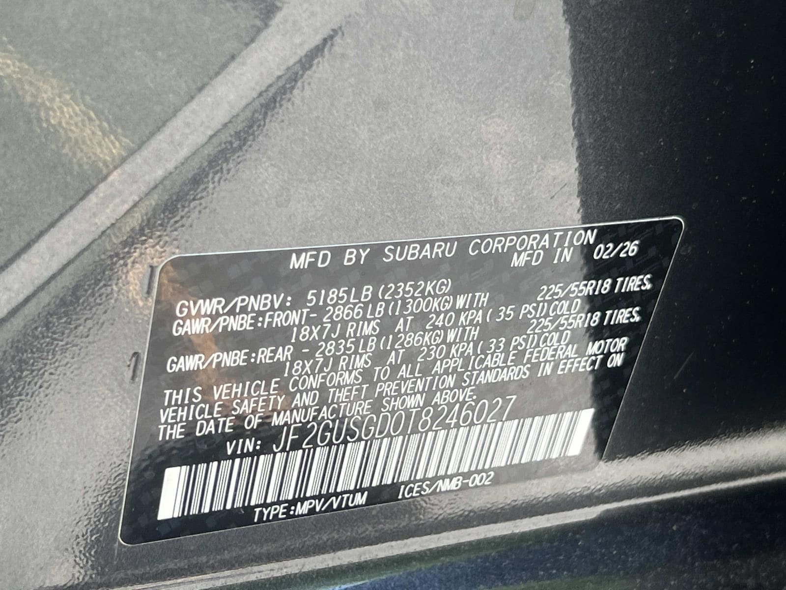 New 2026 Subaru Crosstrek 2.5i Sport AWD/4WD image 26