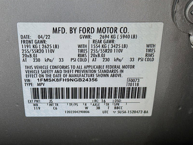 Used 2022 Ford Explorer Limited w/ Equipment Group 301A image 34