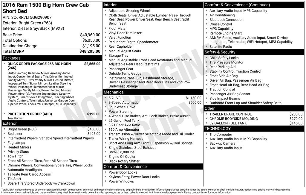 Used 2016 RAM 1500 Big Horn AWD/4WD image 23