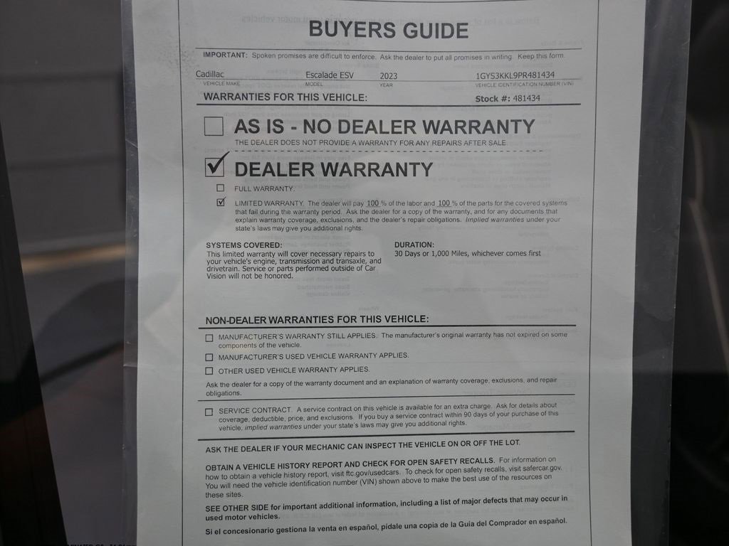 Used 2023 Cadillac Escalade ESV Premium Luxury image 41