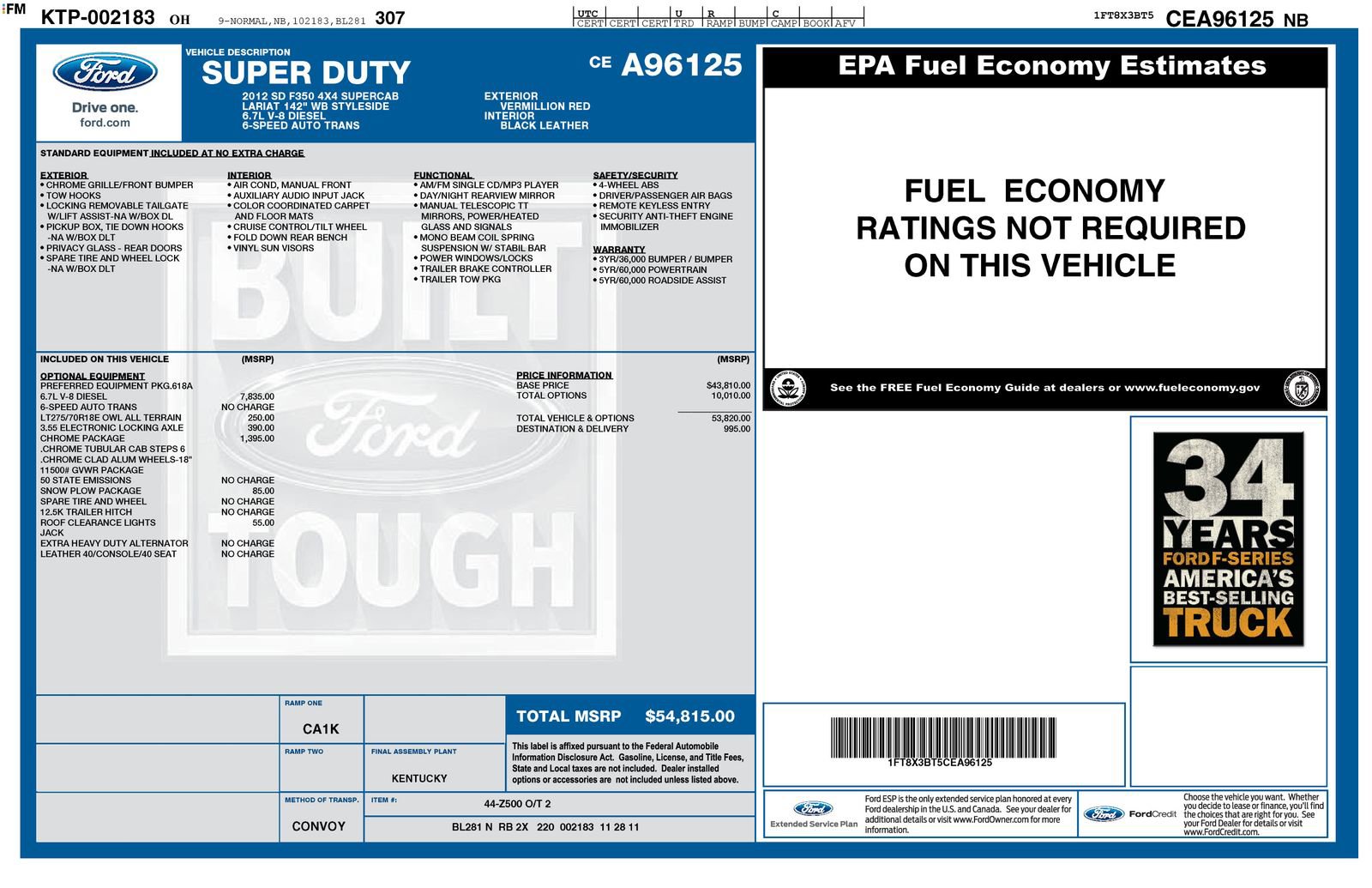 Used 2012 Ford F350 Lariat w/ Chrome Pkg image 8