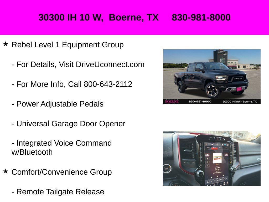 Used 2023 RAM 1500 Rebel w/ Rebel Level 1 Equipment Group AWD/4WD image 36
