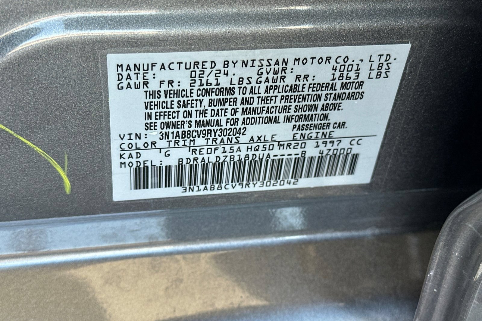 Used 2024 Nissan Sentra SV FWD image 26