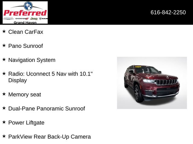 Used 2025 Jeep Grand Cherokee L Limited image 6